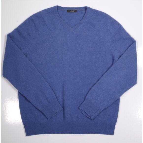 Saks Fifth Avenue Mens 100% Cashmere V-Neck Sweater Large
